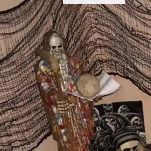 Objetos de altar santa muerte ,