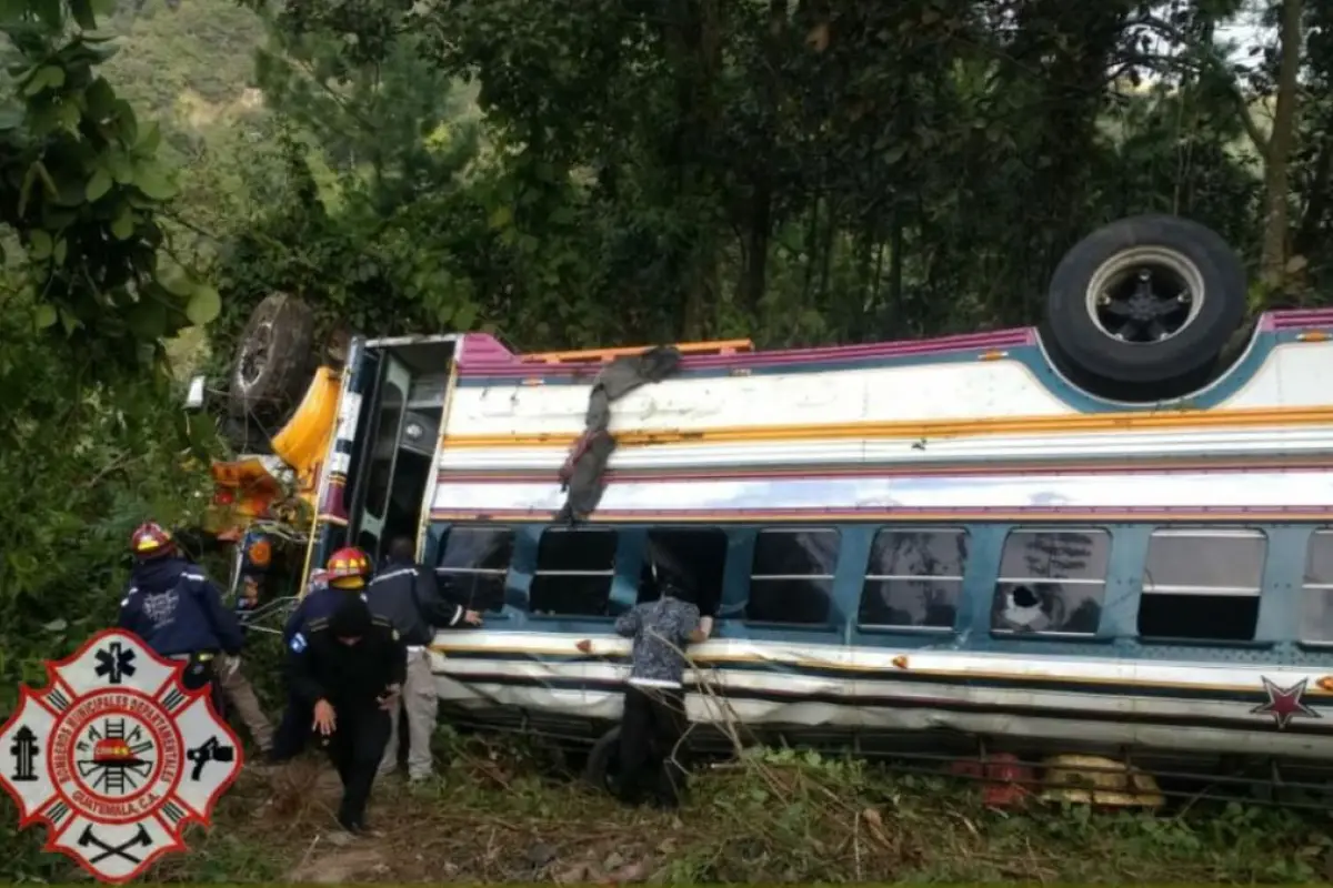 Chichicastenango bus accidente heridos, 