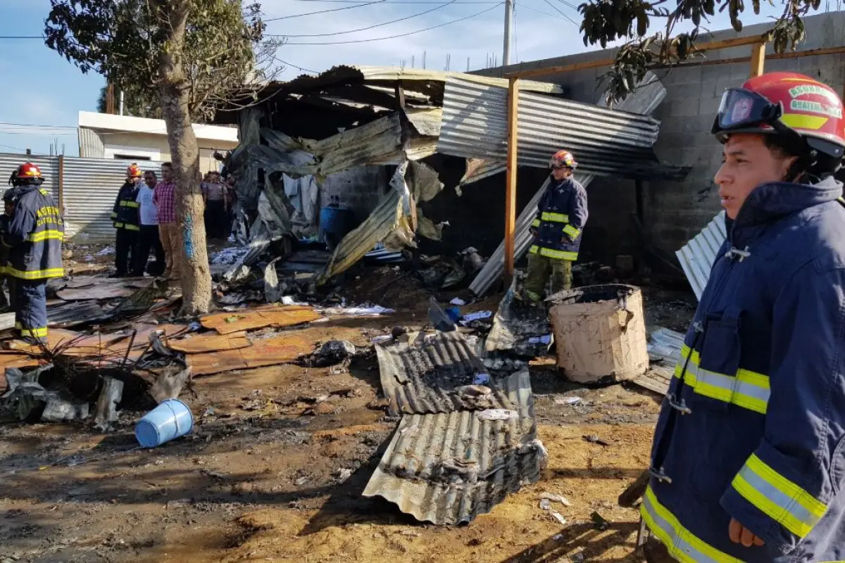 Sacatepéquez incendio cohetería Sumpango, 