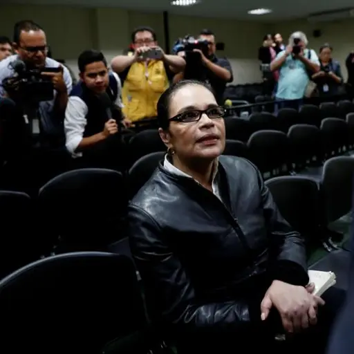 Lectura de sentencia donde Baldetti conoció su condena. Foto archivo EFE 