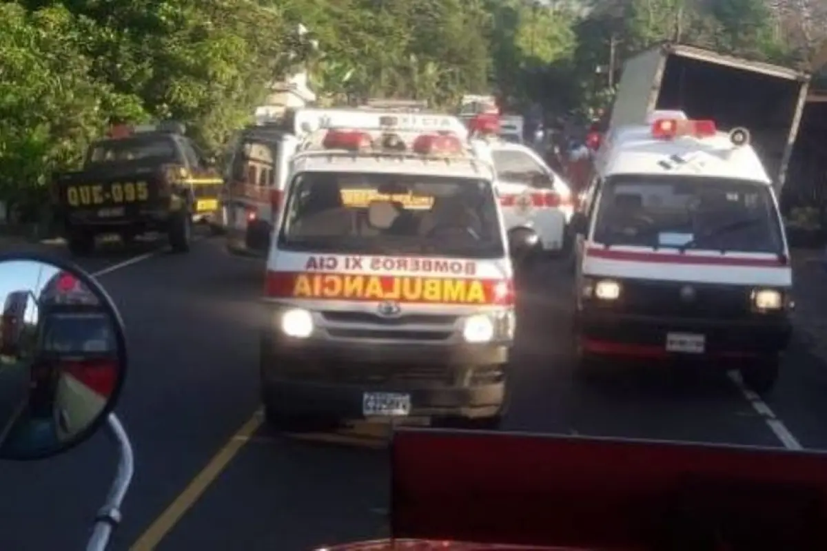 accidente ruta Retalhuleu Quetzaltenango, 