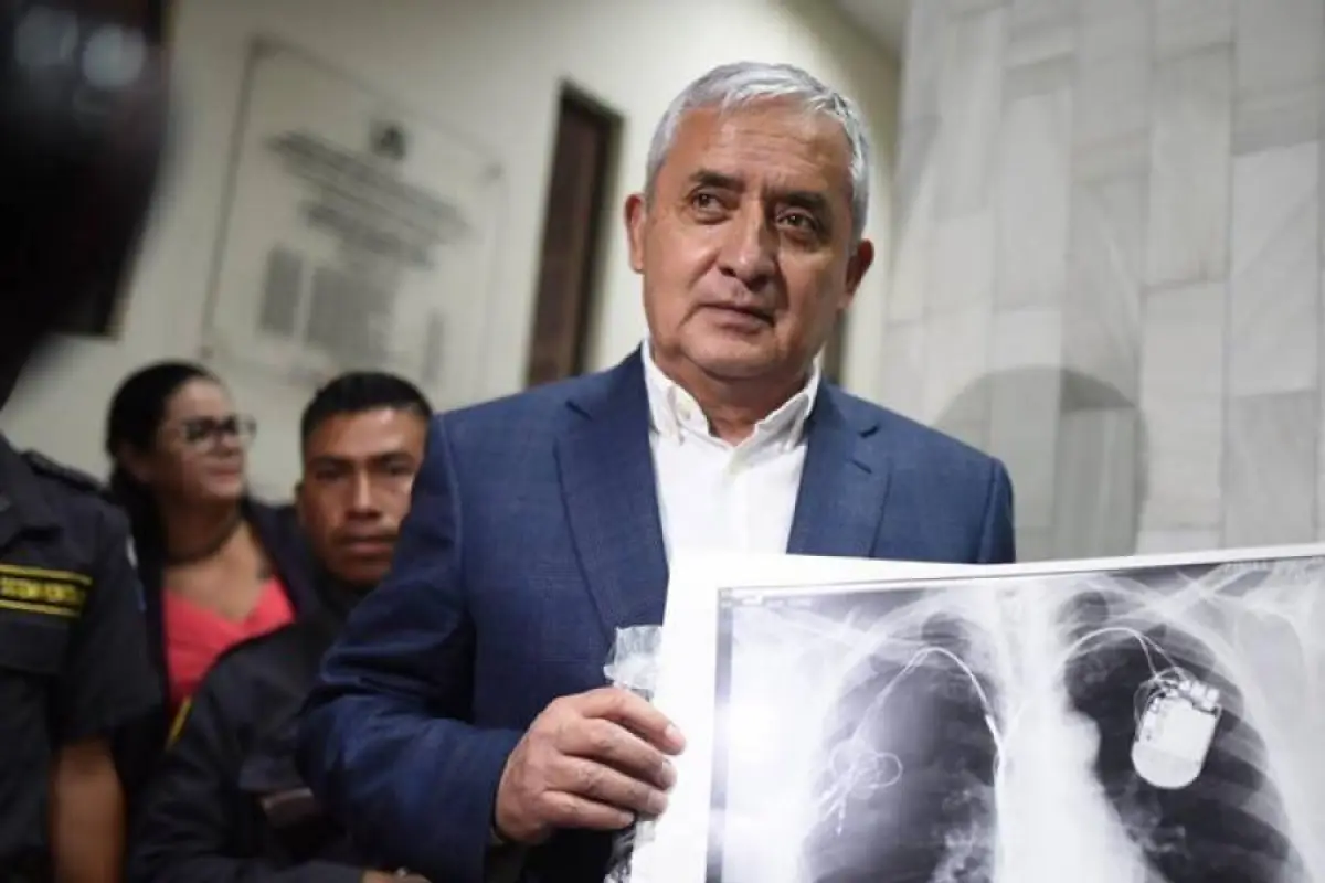 Otto Pérez Molina durante una audiencia. Fotografía archivo de Publinews. 