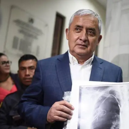 Otto Pérez Molina durante una audiencia. Fotografía archivo de Publinews. 