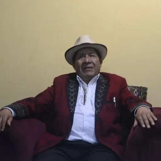 Pedro Raymundo Cobo, alcalde municipal de Nebaj. Fotografía Centro de Medios Independientes 