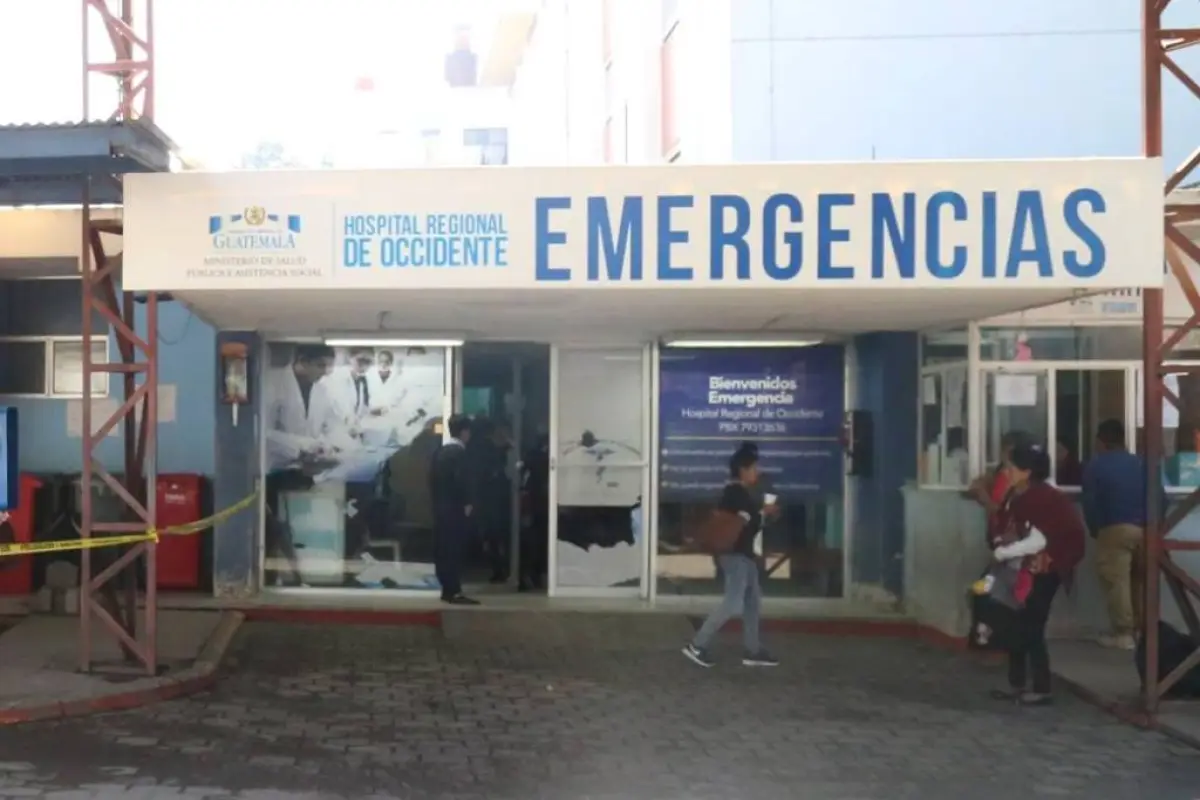 Hospital Regional de Occidente pacientes suspensión Quetzaltenango, 