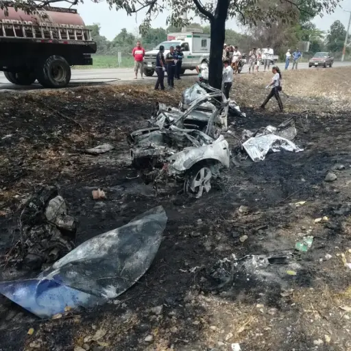 Accidente de tránsito.