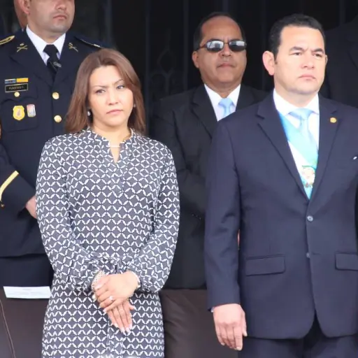 La esposa de Jimmy Morales, Patricia Marroquín, salió con rumbo a España. Foto: Gerardo Rafael