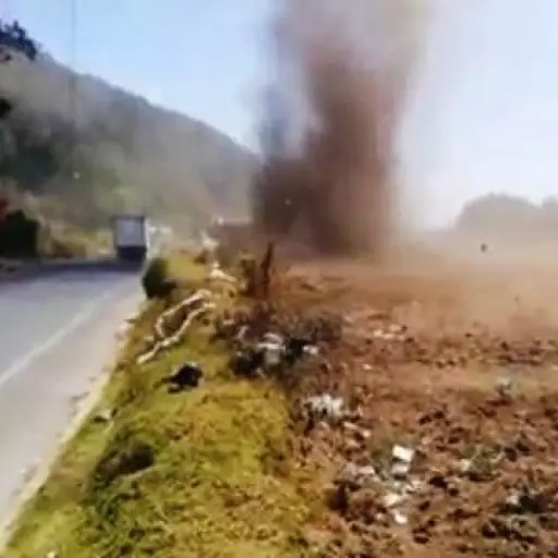 Remolino formado en Quetzaltenango 