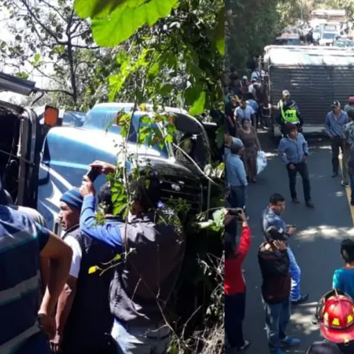 Accidente de Bus Chimaltenango Emisoras Unidas Guatemala ,