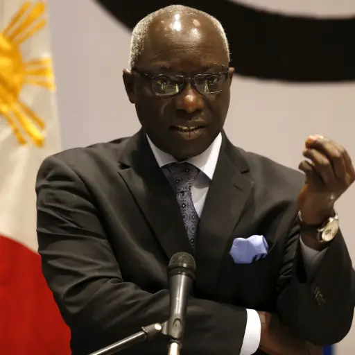 FRM02 MANILA (FILIPINAS) 02/02/2016.- El enviado especial de la ONU para la prevención del genocidio, Adama Dieng, interviene en la II Conferencia de Acción global contra Atrocidades y Crímenes Masivos en Manila (Filipinas) hoy, 2 de febrero de 2016. EFE/