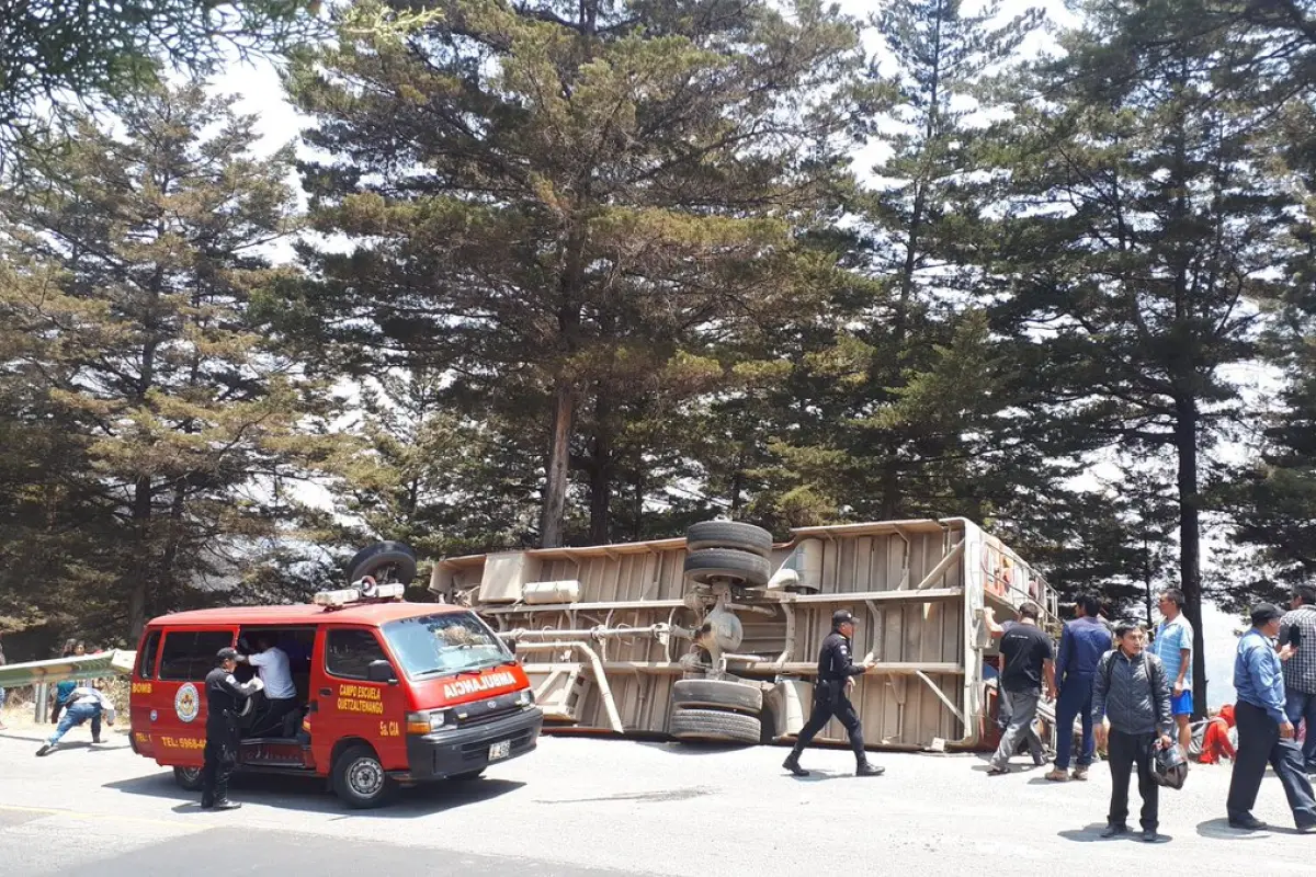 accidente bus olintepeque Quetzaltenango Emisoras Unidas Guatemala, 