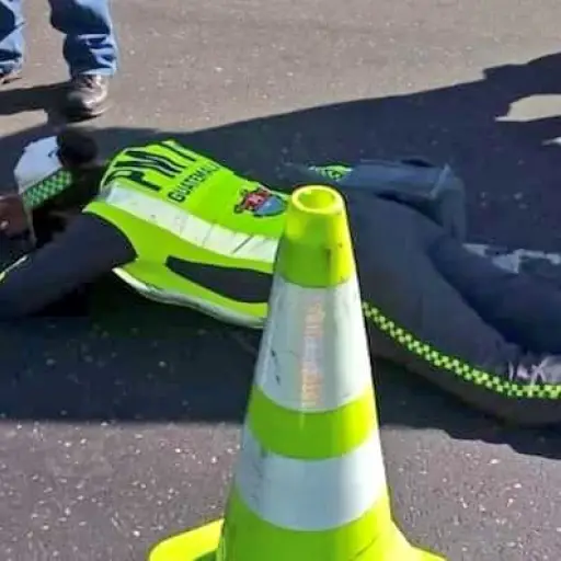 La mujer fue trasladada al IGSS para accidentes 7/19. 