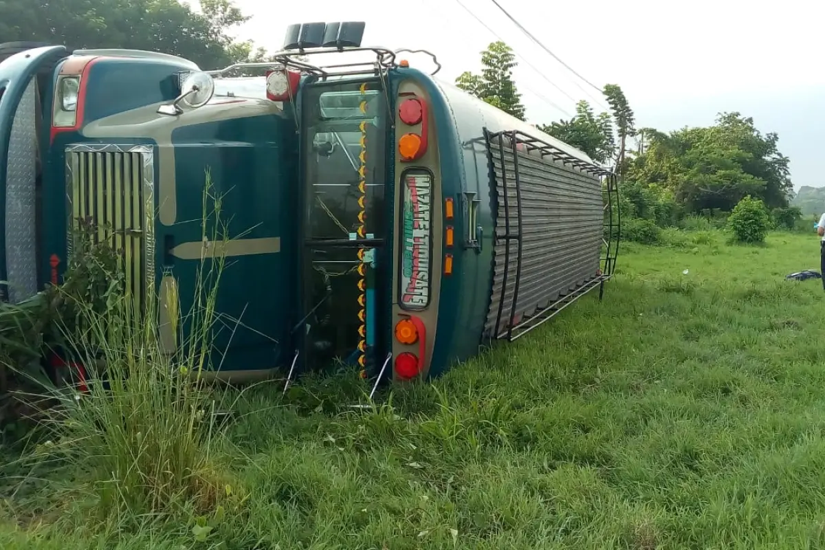 Accidente de bus San Antonio Suchitepequez Emisoras Unidas Guatemala, 