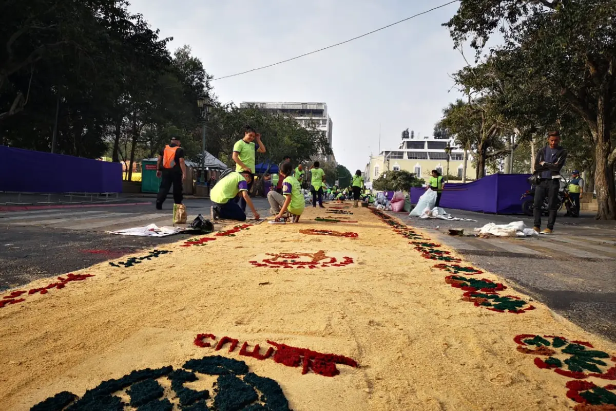 Alfombra en el Paseo de la Sexta, 