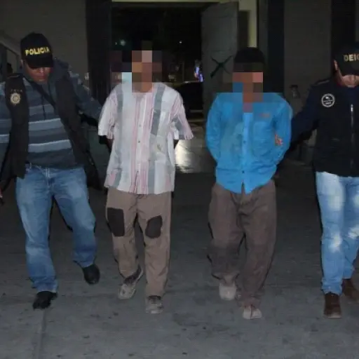 Presuntos homicidas capturados en Chimaltenango