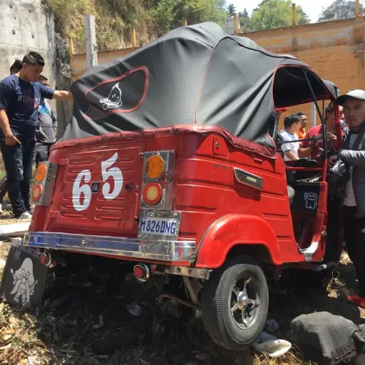 Accidente mototaxi en Totonicapán