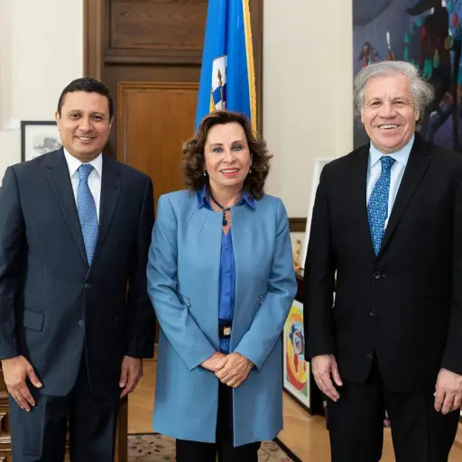 Este día Luis Almagro de la OEA recibió al binomio de la UNE