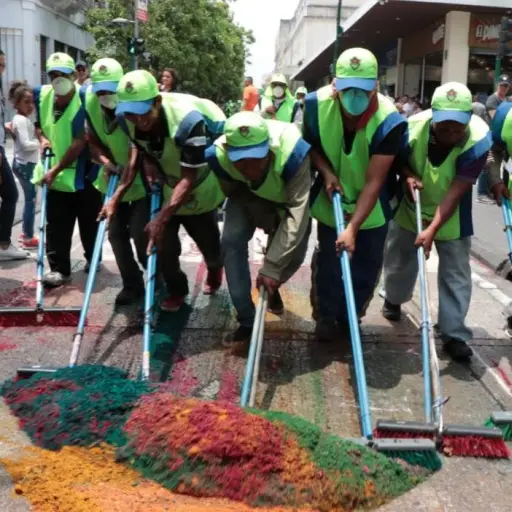 Desechos durante Semana Santa ,