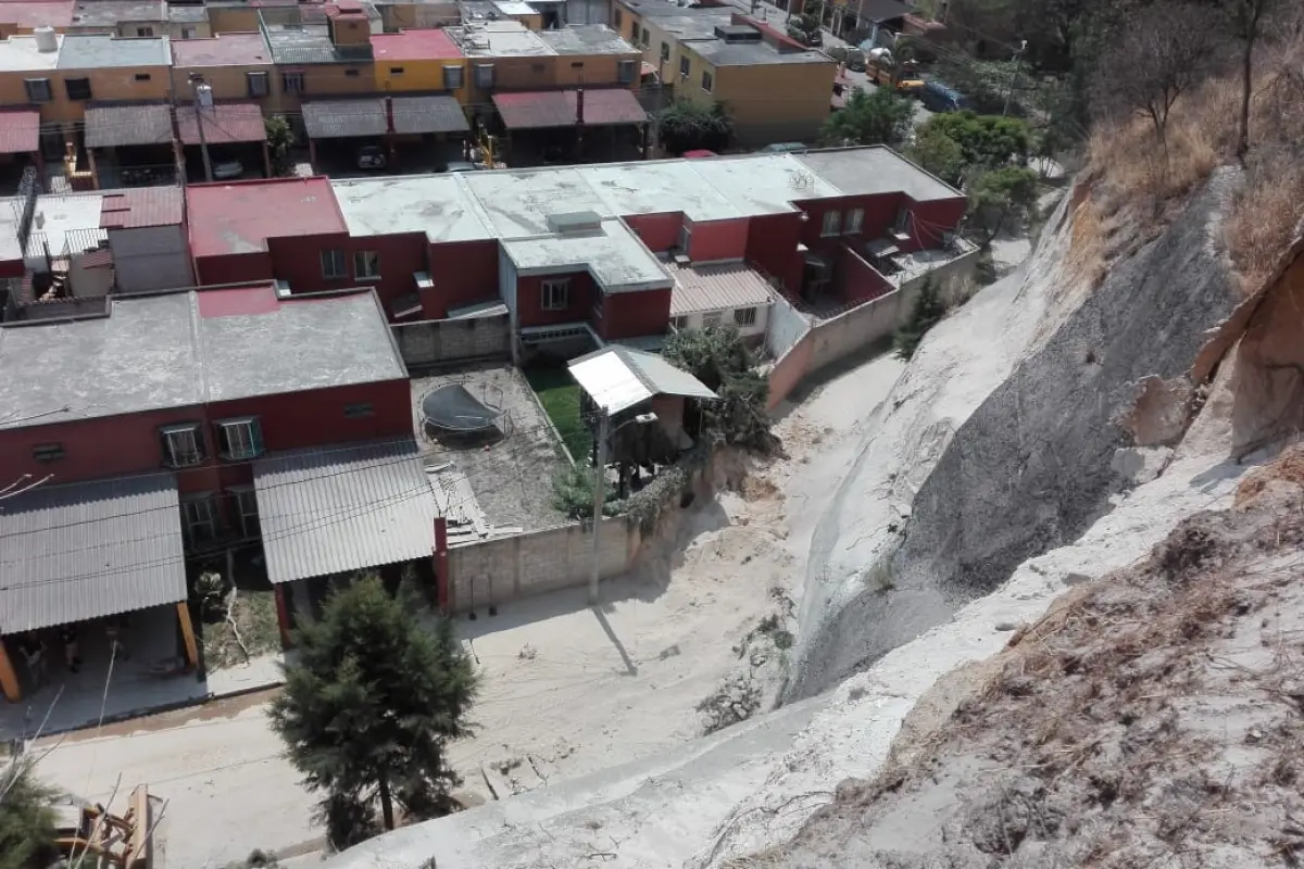 Las viviendas están en riesgo de deslizamientos. Foto: Conred