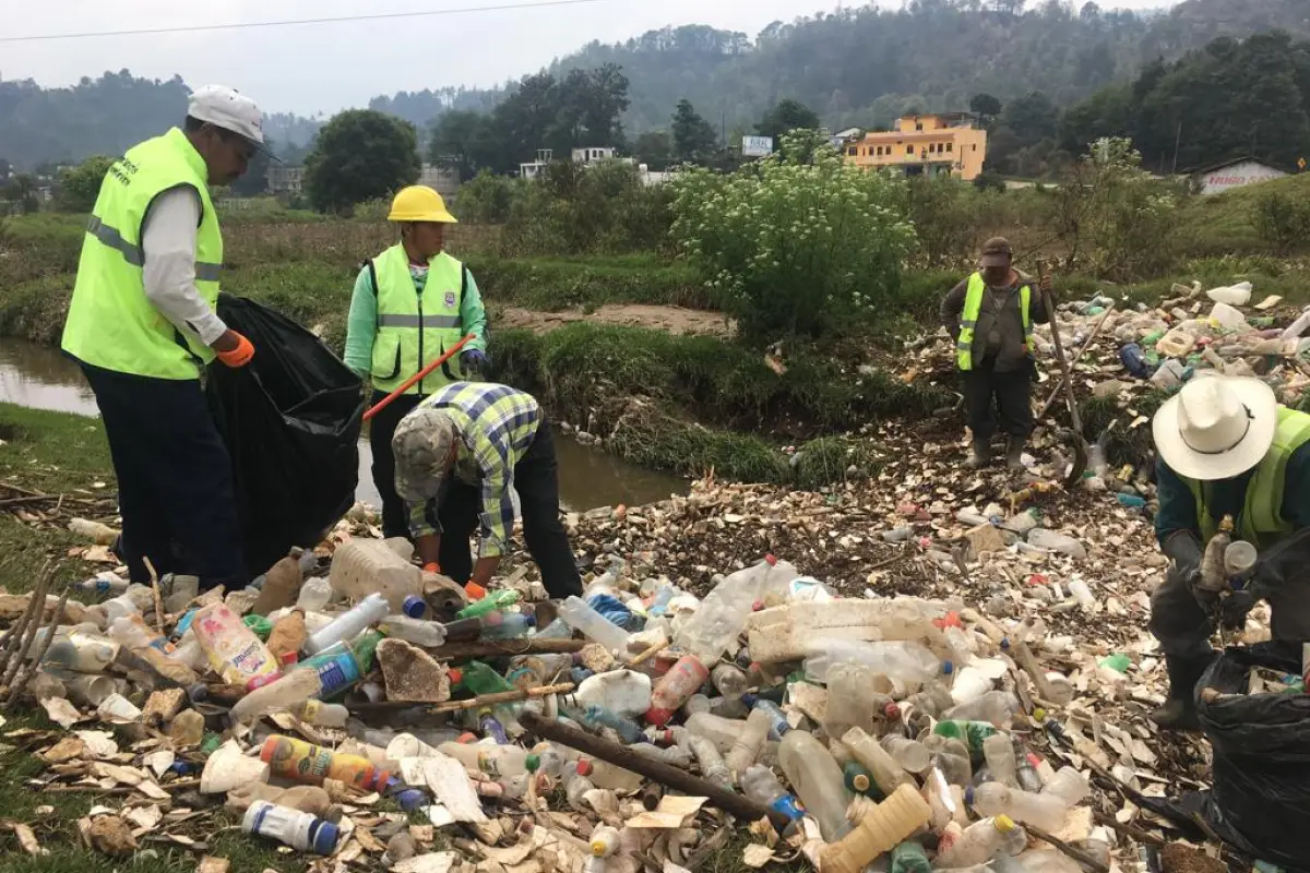 Contaminación en río de Totonicapán