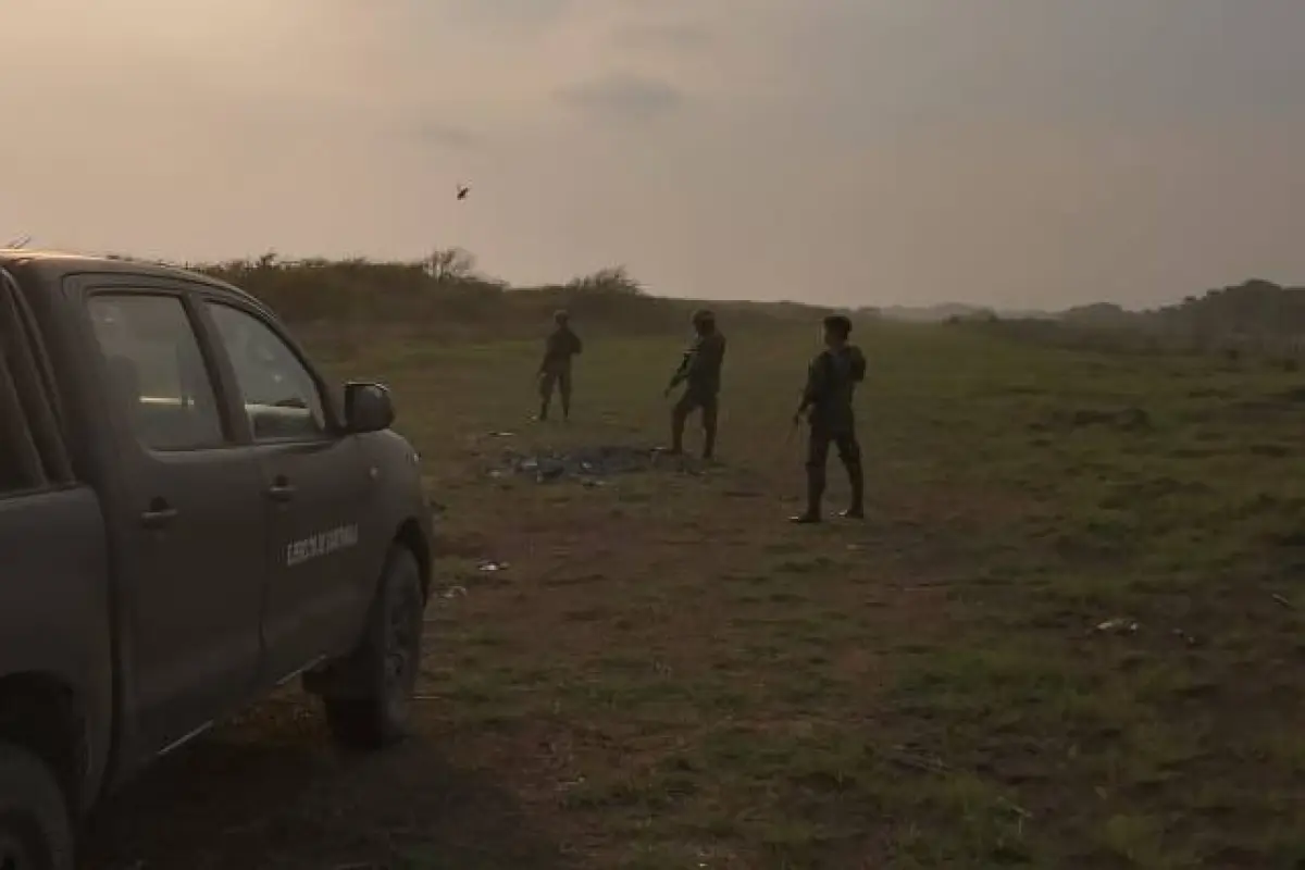 Los efectivos militares se dirigían a una pista clandestina.