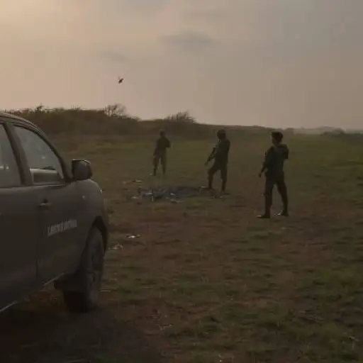Los efectivos militares se dirigían a una pista clandestina.