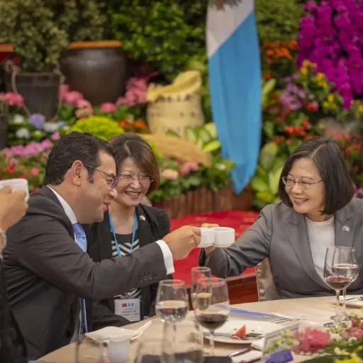 Jimmy Morales en Taiwán.
