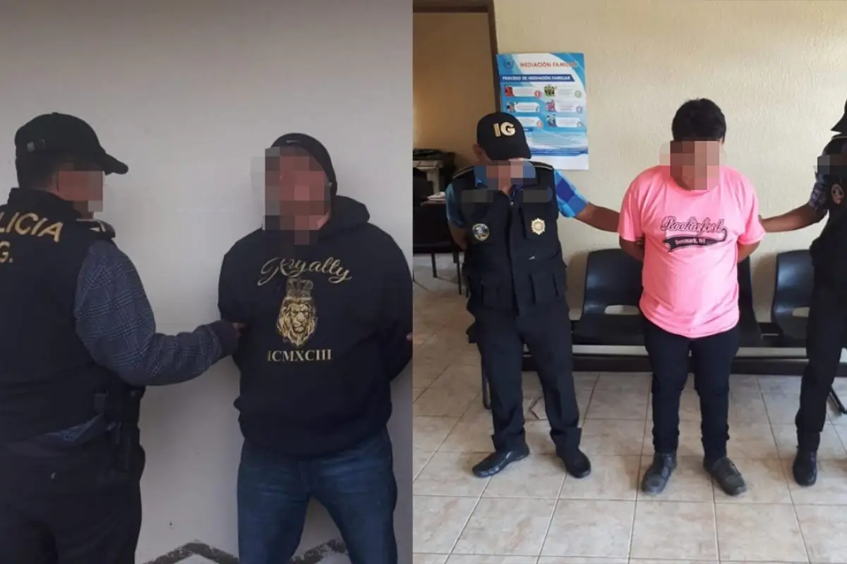 Agentes DEIC capturados PNC Emisoras Unidas Guatemala, 