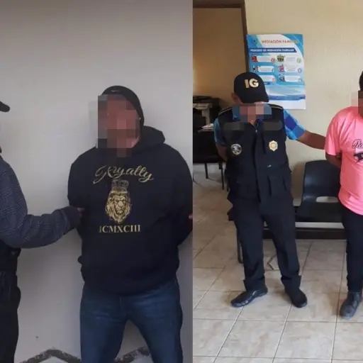 Agentes DEIC capturados PNC Emisoras Unidas Guatemala ,