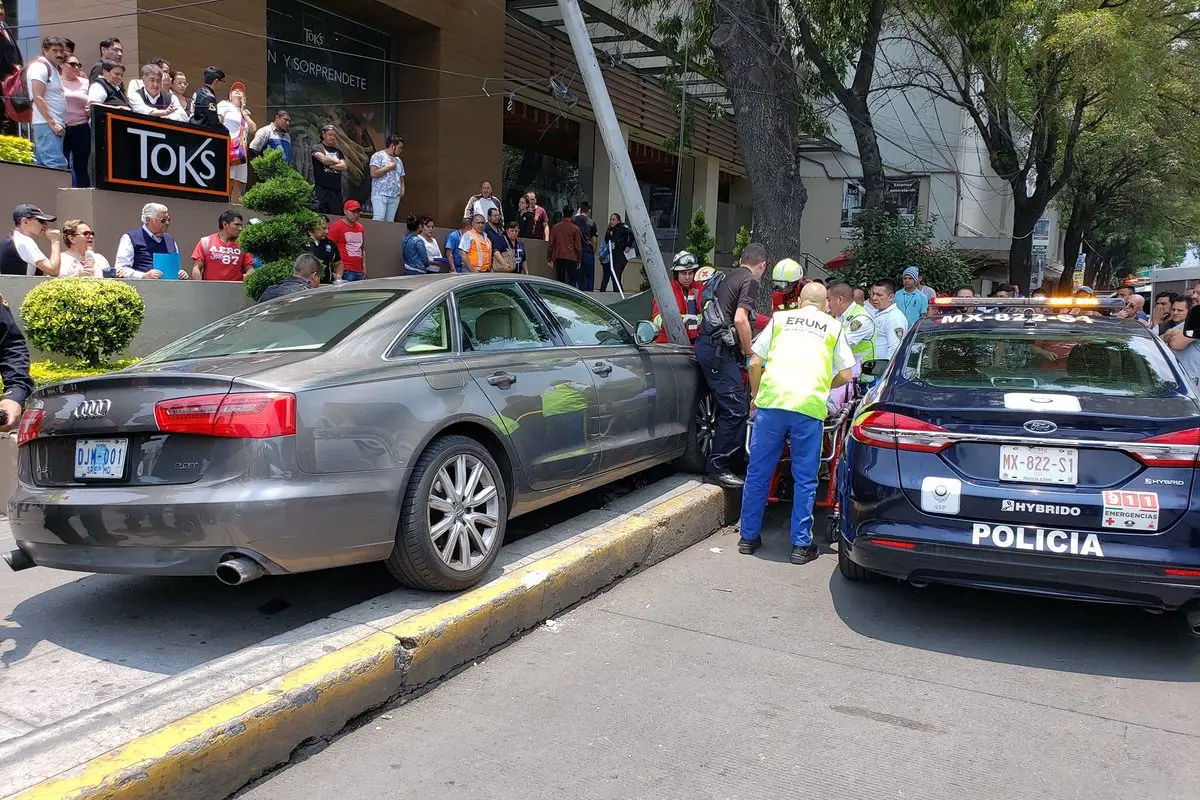 Accidente en ciudad de México.