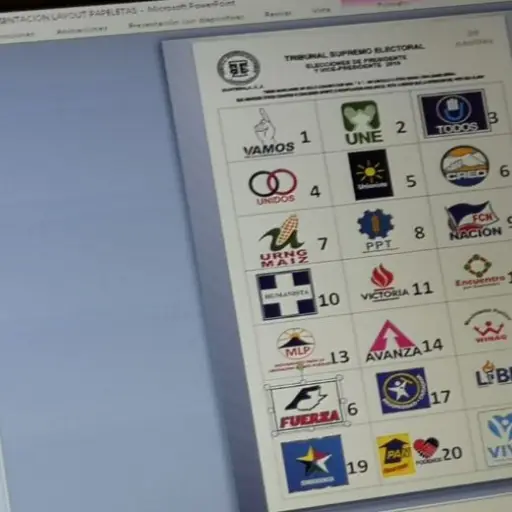 papeletas presidenciable ,