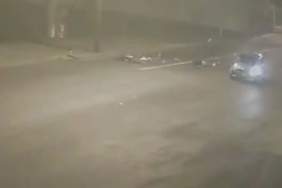 El accidente ocurrió en la calzada San Juan. Foto tomada de Facebook.