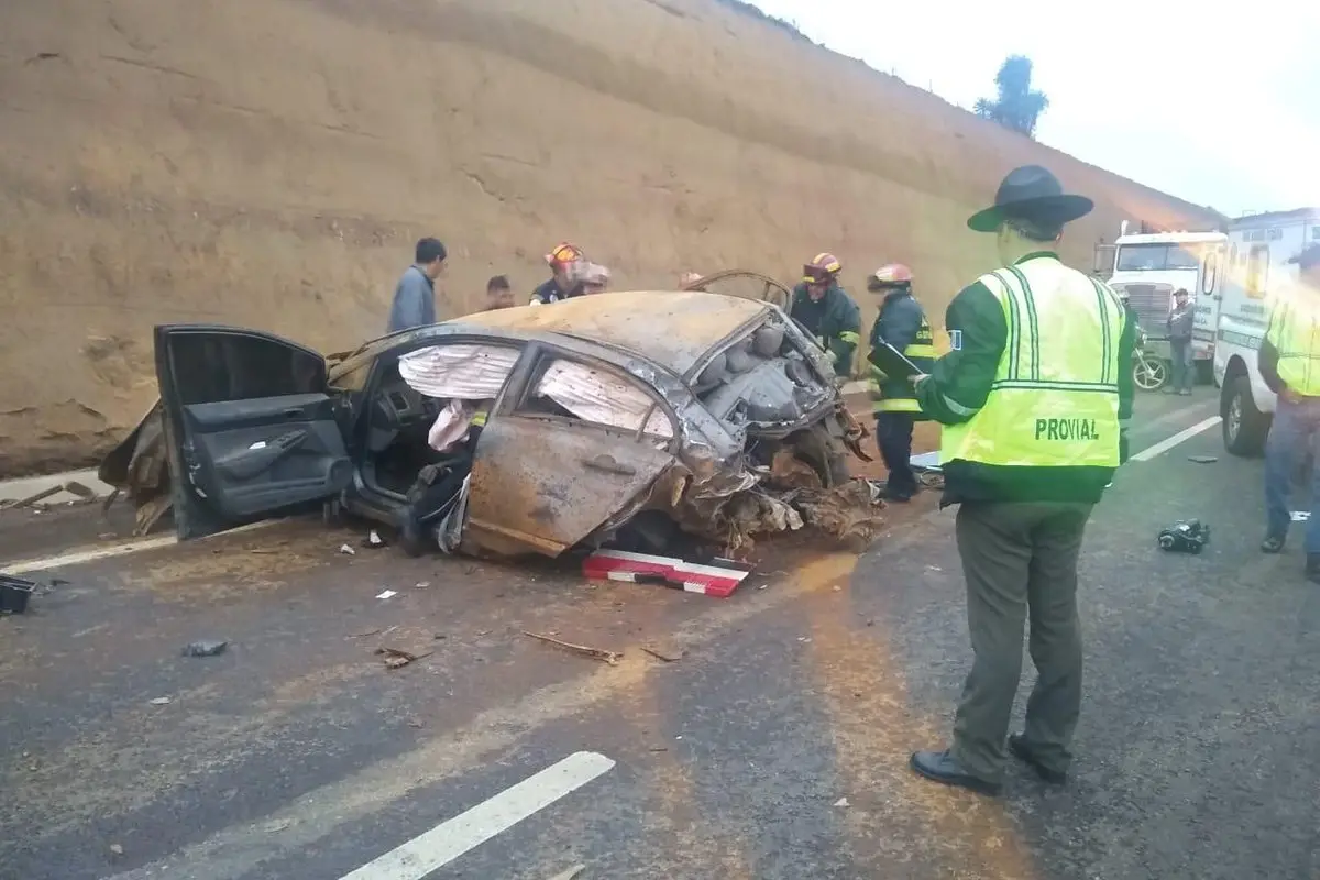 Accidente en el libramiento de Chimaltenango.