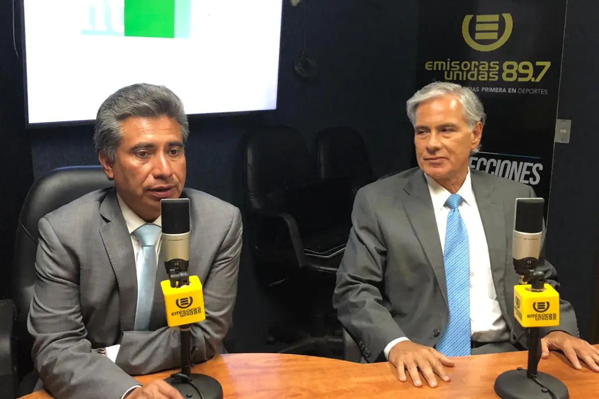 Fredy Cabrera y Ricardo Sagastume presentaron su propuesta política.