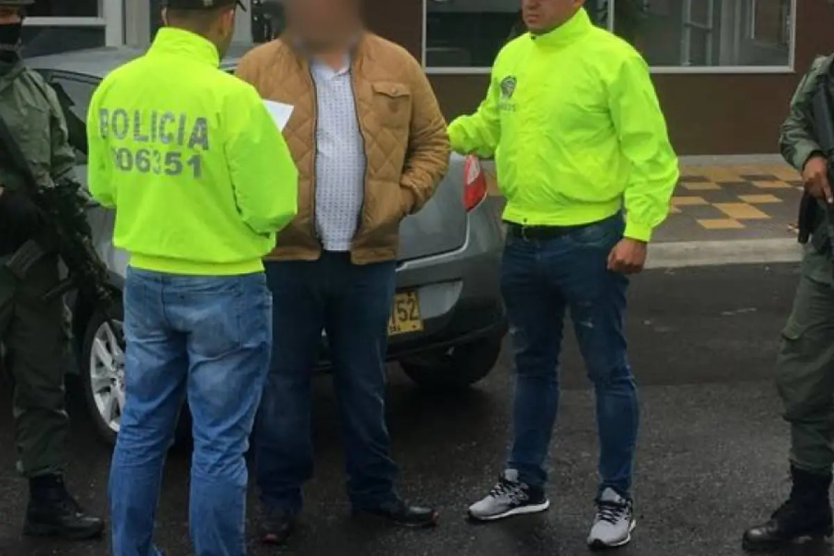 Josué Adán Lemus Lara, alias "Chema" capturado en Colombia. Foto: Publinews.