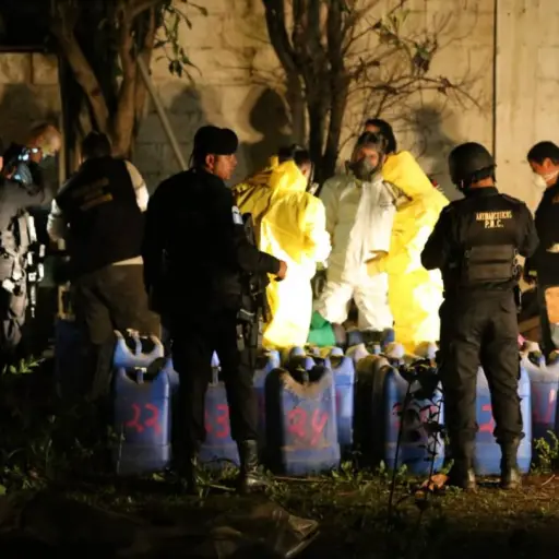 Químicos precursores para fabricar droga sintética.