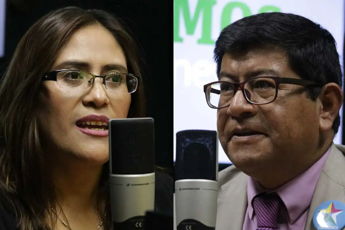 Claudia Valiente y Benito Morales binomio presidencial de Converngencia.