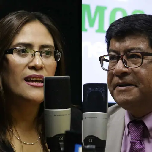Claudia Valiente y Benito Morales binomio presidencial de Converngencia.