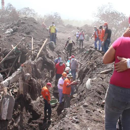 El 3 de junio de 2018 decenas de familias sufrieron la tragedia del volcán de Fuego. Foto: Gerardo Rafael