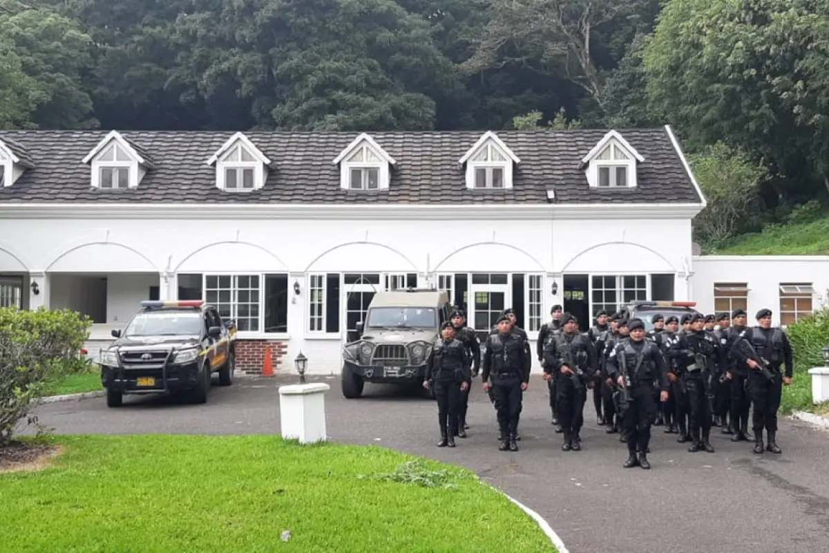 La policía antinarcótica estrenó nueva sede, cuya vivienda fue de Baldizón. Foto MP.