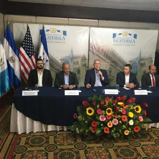 Reunión de ministros de seguridad de Centroamérica con Kevin McAleenan. Foto: Omar Solís.