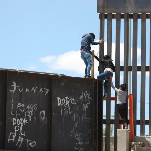 Migrantes en frontera de Estados Unidos ,
