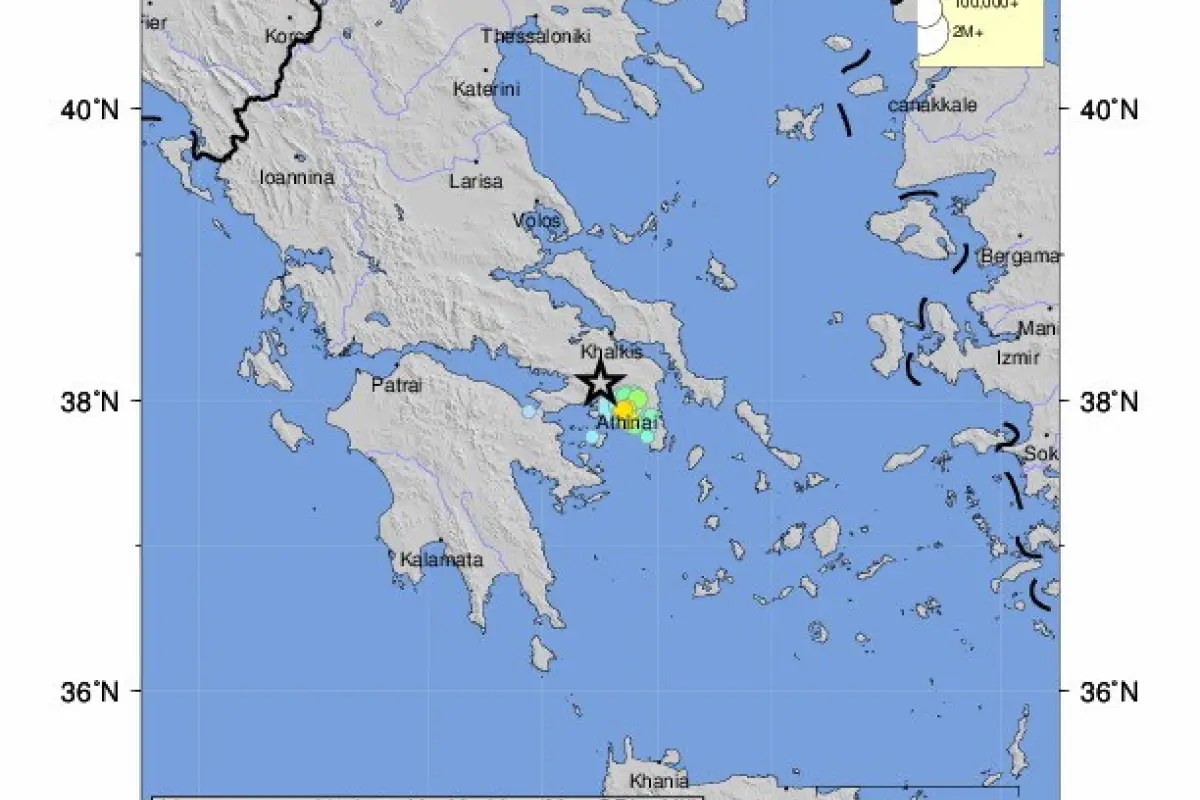 Terremoto en Atenas, Grecia. Fotos: EFE