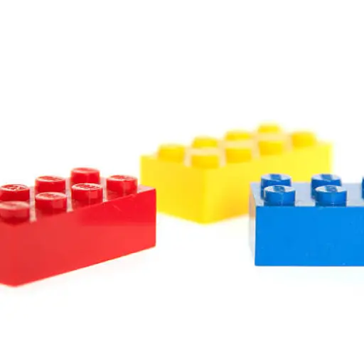 Albuquerque, USA - December 11, 2011: Studio shot. Lego, consists of colorful interlocking plastic bricks and an accompanying array of gears, minifigures and various other parts. Lego bricks can be assembled and connected in many ways, to construct such o