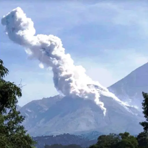 Flujos piroclásticos. Foto: Conred.