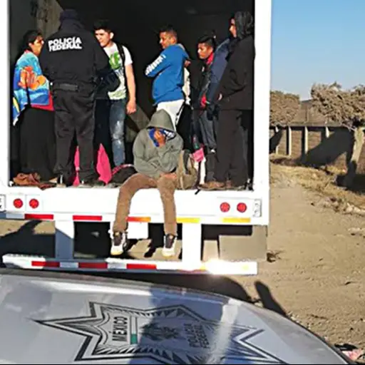 Policía detiene camión con 228 migrantes en sur de MéxicoFoto con fines ilustrativos 
