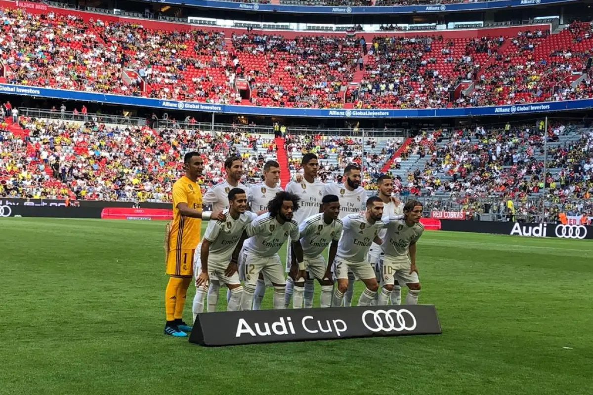 El equipo titular del Madrid  frente al Tottenham. Foto: AFP