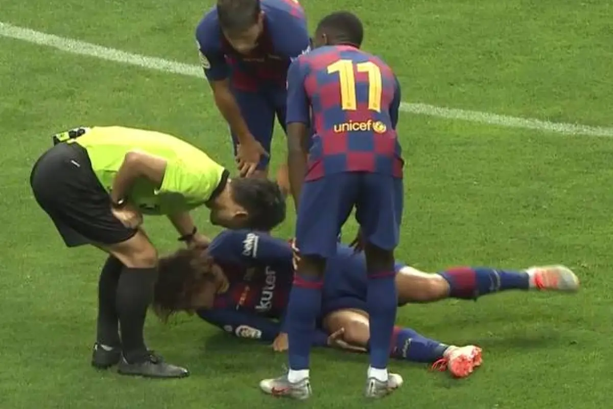 Griezmann dio un susto fuerte entrada, 