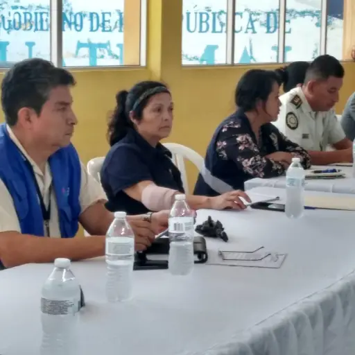 Mesa de seguridad de elecciones en Puerto de Iztapa ,