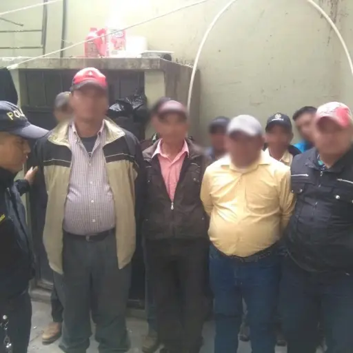 Capturan a nueve exmiembros del Cocode de Baja Verapaz